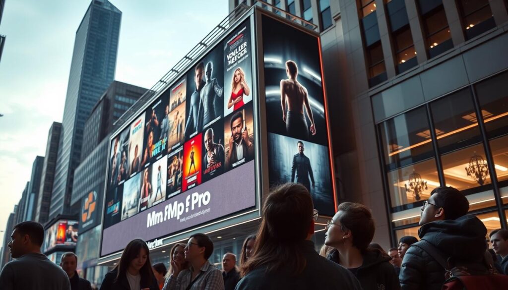 Digital billboard with fake spoilers